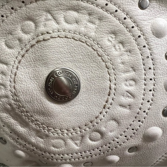 Coach Leather with Studded Applicate Satchel - 16273 - Picture 2 of 11